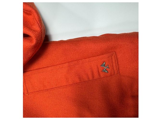 Abrigo Duffel de lana naranja Thomas Burberry - vista 7