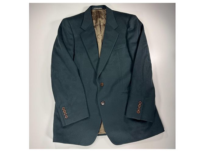 Blazer in lana verde scuro da uomo Trussardi - vista 3