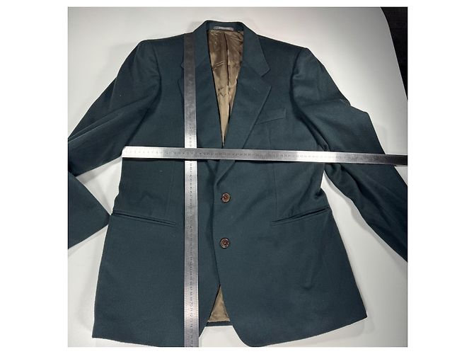 Blazer in lana verde scuro da uomo Trussardi - vista 4