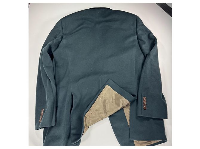 Blazer in lana verde scuro da uomo Trussardi - vista 8