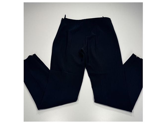 Prada Black Wool Blend Tailored Trousers - view 10