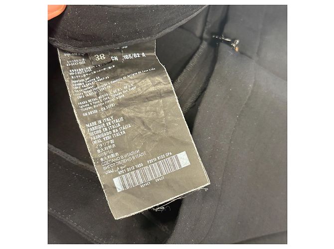 Prada Black Wool Blend Tailored Trousers - view 5