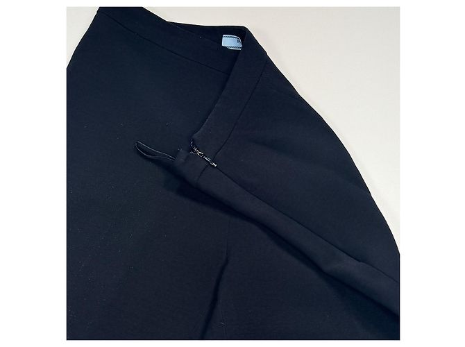 Prada Black Wool Blend Tailored Trousers - view 6