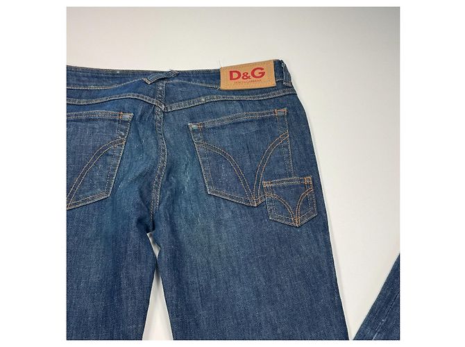 Jeans in denim blu da donna D&G Dolce & Gabbana - vista 12