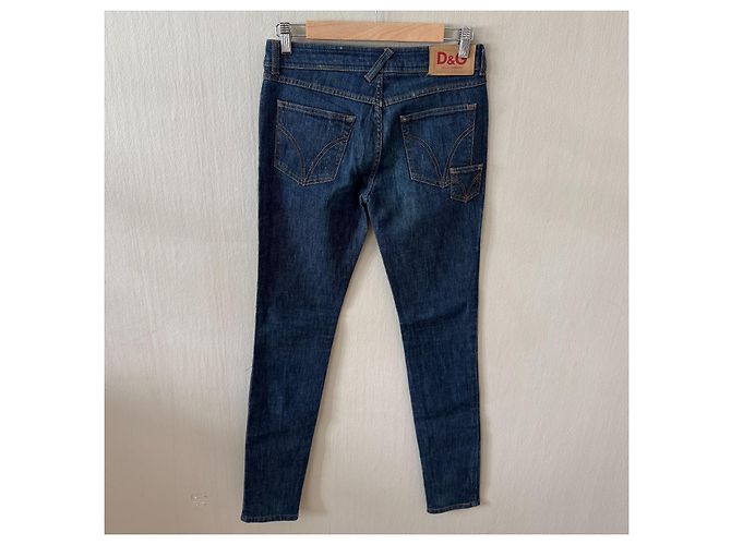 Jeans in denim blu da donna D&G Dolce & Gabbana - vista 2