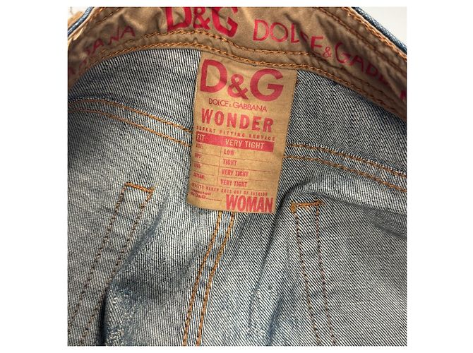 Jeans in denim blu da donna D&G Dolce & Gabbana - vista 5