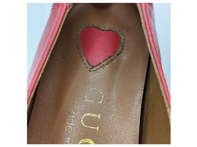 Gucci Mocassini in pelle rossa con morsetto Horsebit Rosso - vista 15