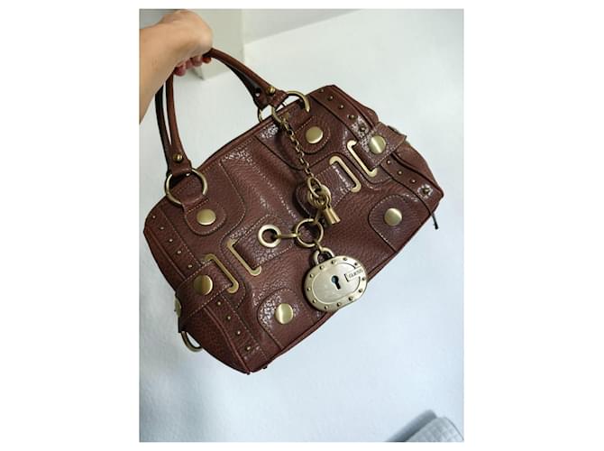 Borsa Guess Satchel Marrone - vista 16