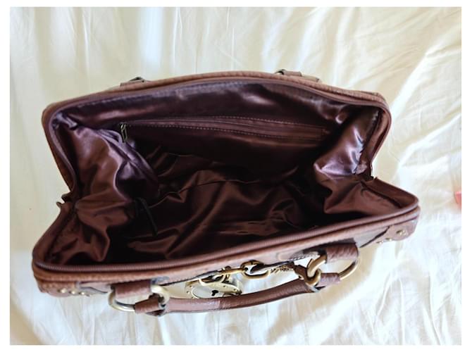 Borsa Guess Satchel Marrone - vista 17