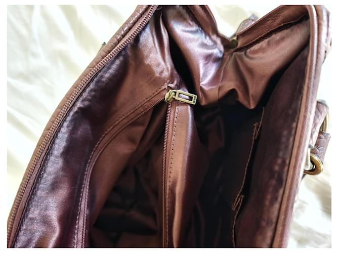 Borsa Guess Satchel Marrone - vista 20