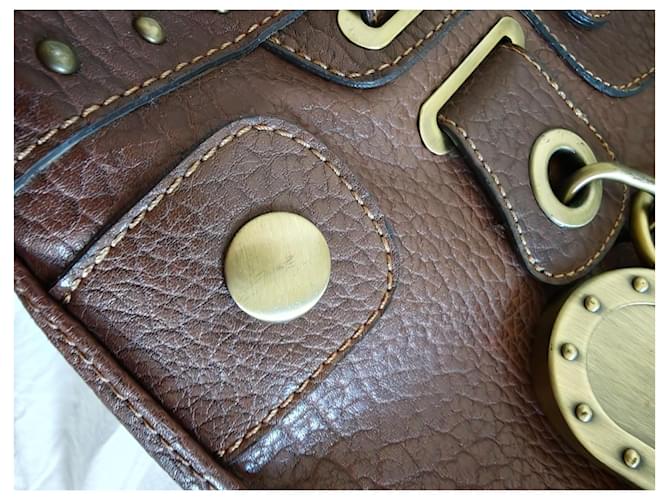 Borsa Guess Satchel Marrone - vista 5