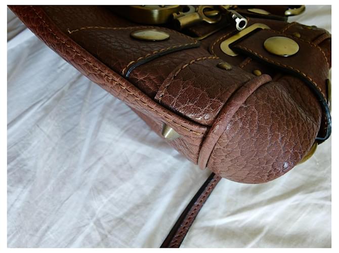 Borsa Guess Satchel Marrone - vista 7