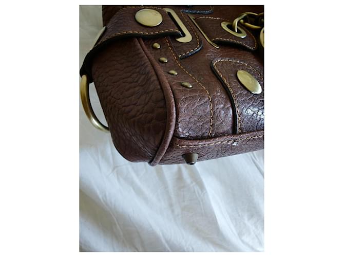 Borsa Guess Satchel Marrone - vista 8