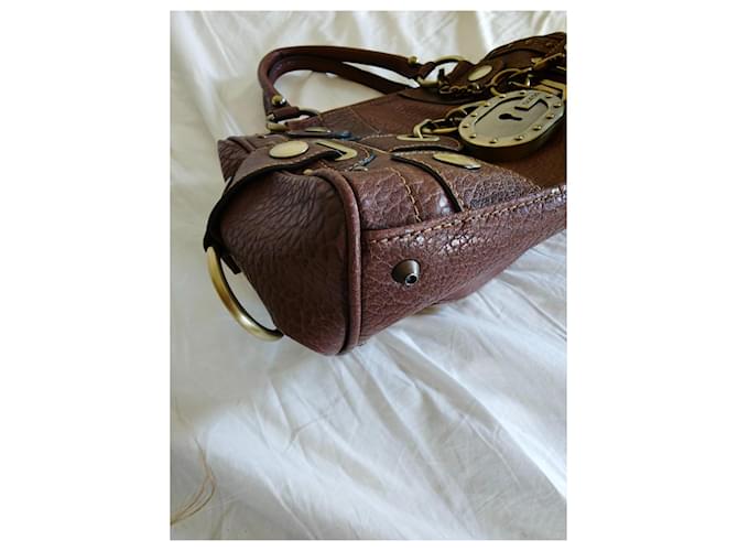 Borsa Guess Satchel Marrone - vista 9