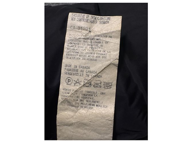 Parka Canada Goose Montebello 2530L Black Down Coat Jacket Mujer S Hecha en Canadá - CJ376 Negro - vista 7
