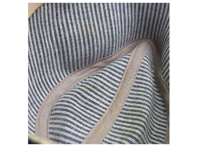 Autre Marque Fedora de algodão Borsalino com fita de logotipo listrada Preto Azul Azul marinho - vista 11