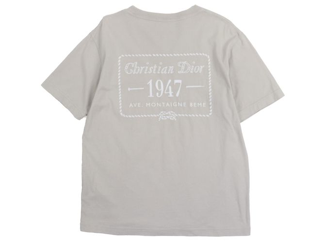 T-shirt a maniche corte in cotone Dior Marrone - vista 3
