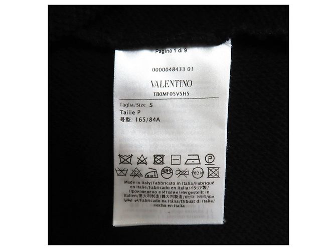 Sudadera de algodón Valentino Negro - vista 8