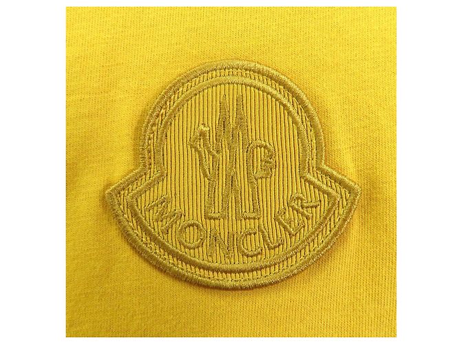 Camiseta de algodón Moncler Amarillo Mostaza - vista 4