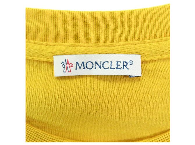 Camiseta de algodón Moncler Amarillo Mostaza - vista 5