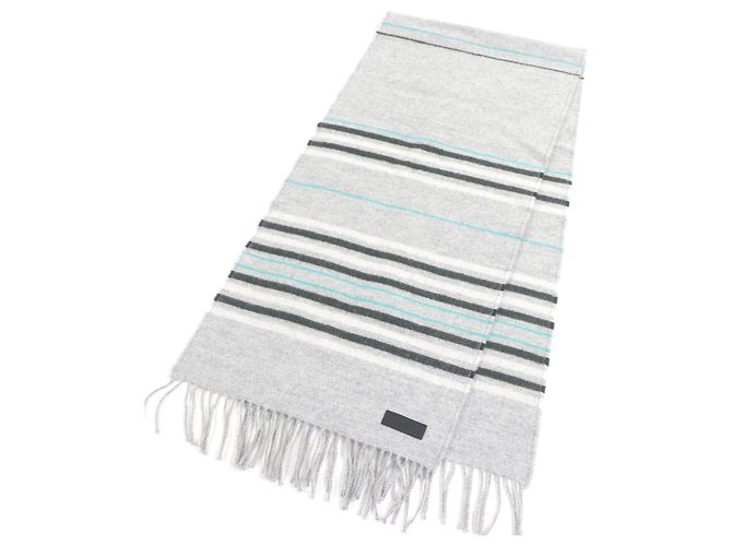 Sciarpa in cashmere Hermès Neo-Rocabar Marrone Grigio - vista 3