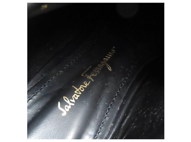 Botines de piel Joan Gancini Salvatore Ferragamo Negro - vista 10