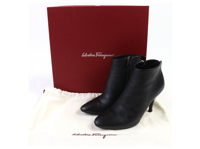 Botines de piel Joan Gancini Salvatore Ferragamo Negro - vista 2