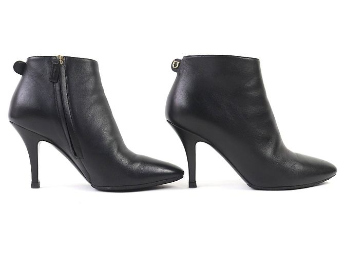 Botines de piel Joan Gancini Salvatore Ferragamo Negro - vista 4