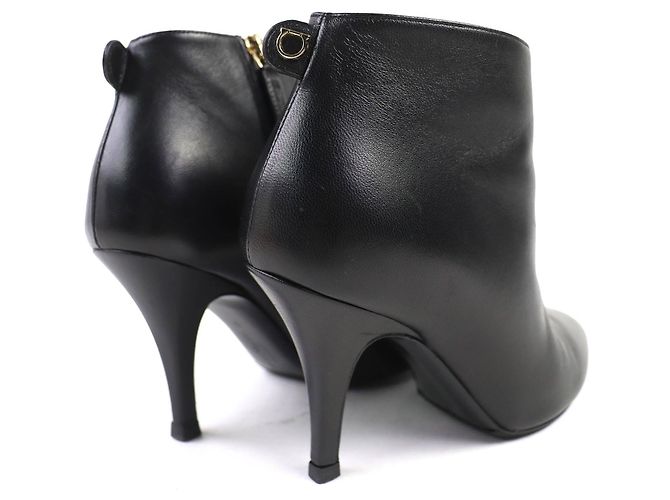 Botines de piel Joan Gancini Salvatore Ferragamo Negro - vista 7