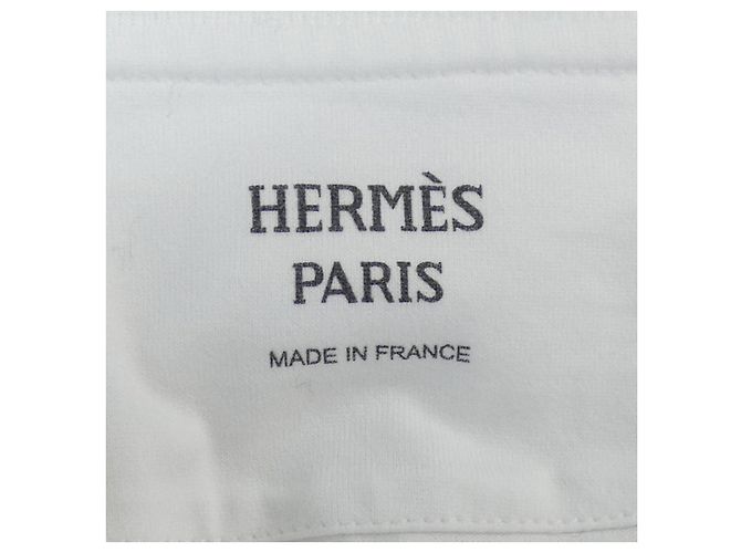 Hermès Camiseta de algodão Hermes Branco - vista 4