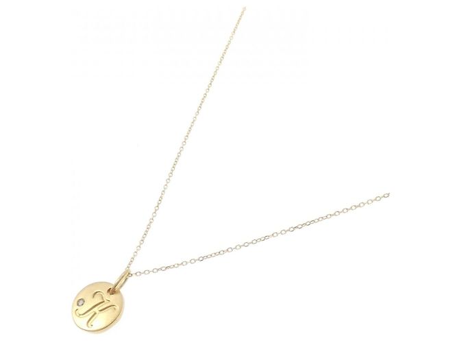 Autre Marque Collana Initial K in Diamante Au750 D'oro - vista 2