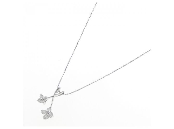 Autre Marque Collana in oro bianco Au750 e diamanti Argento - vista 2