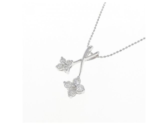 Autre Marque Collana in oro bianco Au750 e diamanti Argento - vista 3