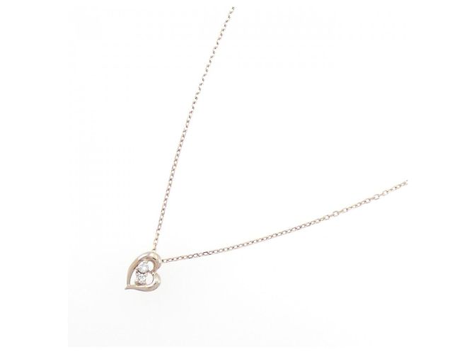 Autre Marque Collana in oro rosa K10 e diamanti - vista 2