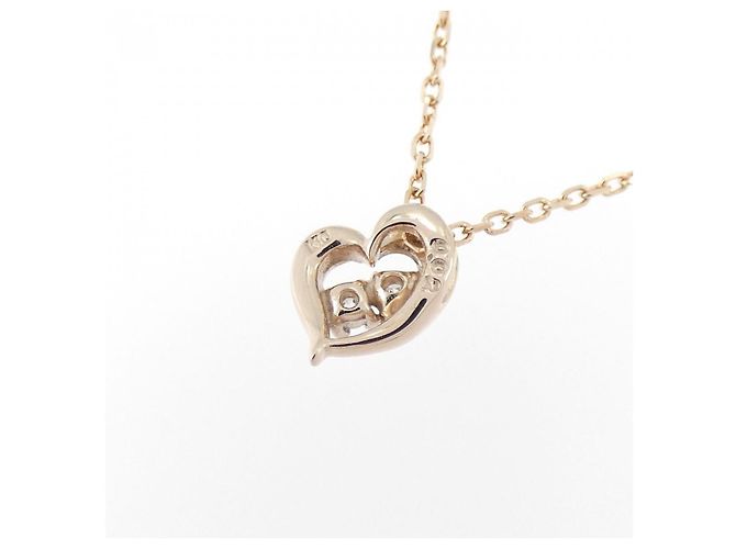 Autre Marque Collana in oro rosa K10 e diamanti - vista 4