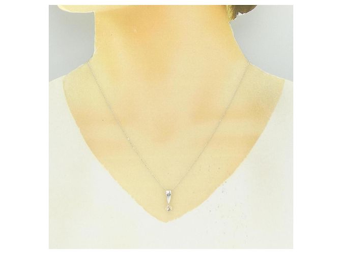 Autre Marque Collana con diamanti Au750 Argento - vista 6