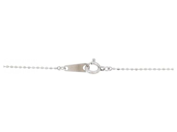 Autre Marque Collana a Croce con Diamanti in Platino Argento - vista 5