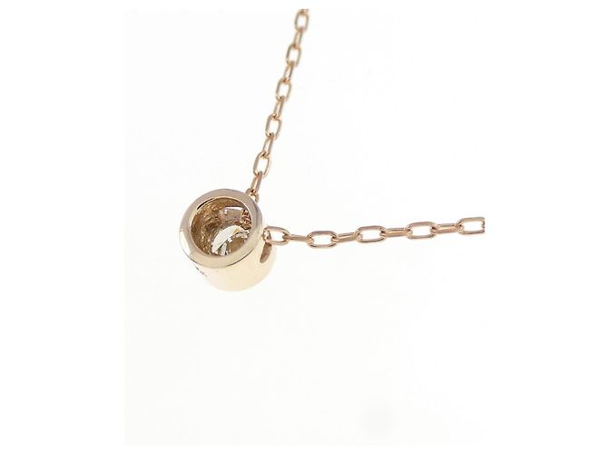 Autre Marque Collana solitario con diamante in oro rosa K10 - vista 4