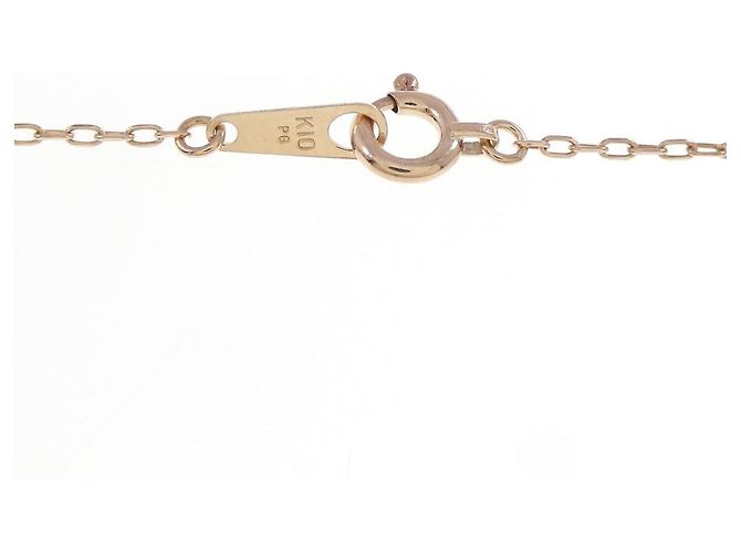 Autre Marque Collana solitario con diamante in oro rosa K10 - vista 5