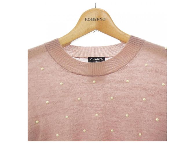 Timeless Tejido de cachemira Chanel Rosa - vista 5