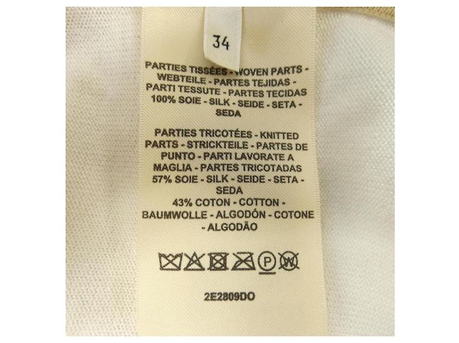 Hermès Twill-Kleid HERMES GRAND TRALALA Beige - Ansicht 3