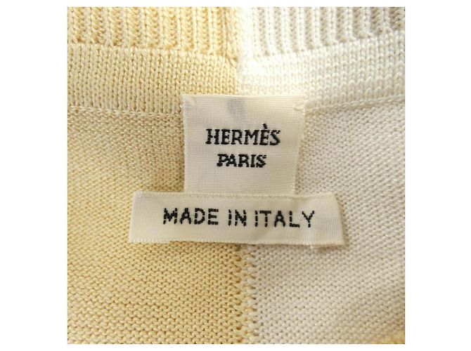 Hermès Twill-Kleid HERMES GRAND TRALALA Beige - Ansicht 4