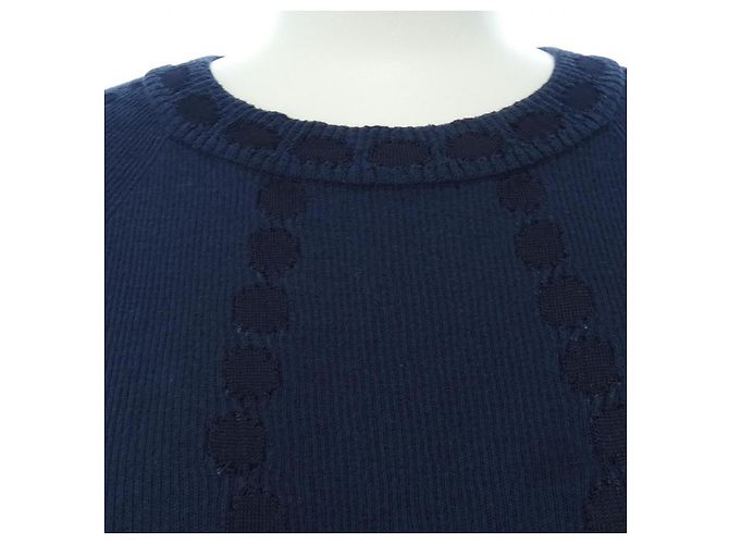 Timeless Top Chanel Blu Blu navy - vista 5