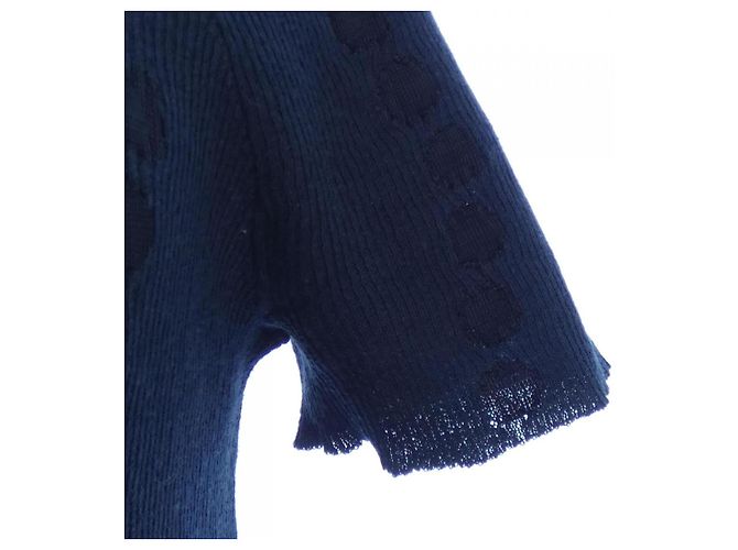 Timeless Top Chanel Blu Blu navy - vista 6
