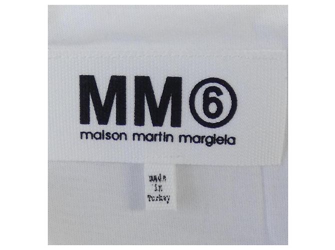 Maison Martin Margiela Camiseta MM6 Negro Blanco - vista 4
