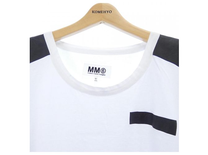 Maison Martin Margiela Camiseta MM6 Negro Blanco - vista 5