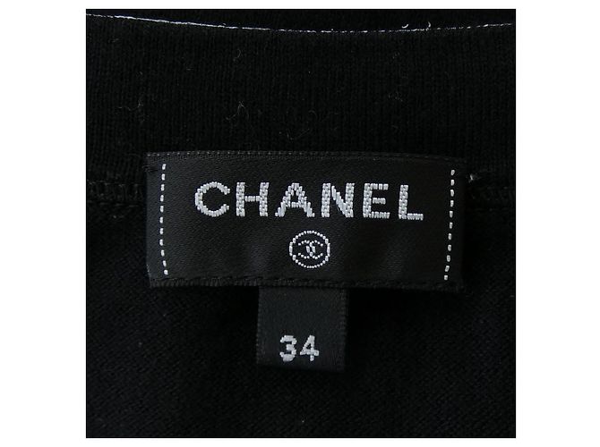 Timeless Camiseta Chanel Negro Blanco - vista 4