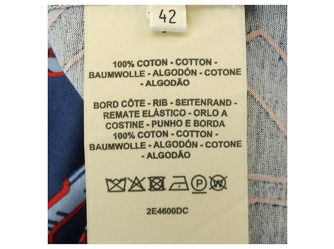 Hermès Camiseta de algodão Hermes Azul - vista 3