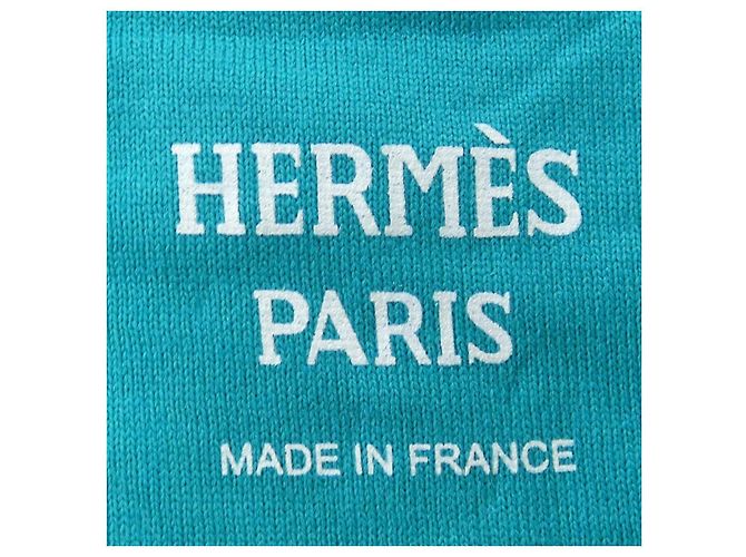 Camiseta de algodón Hermès Cartouche Verde - vista 4