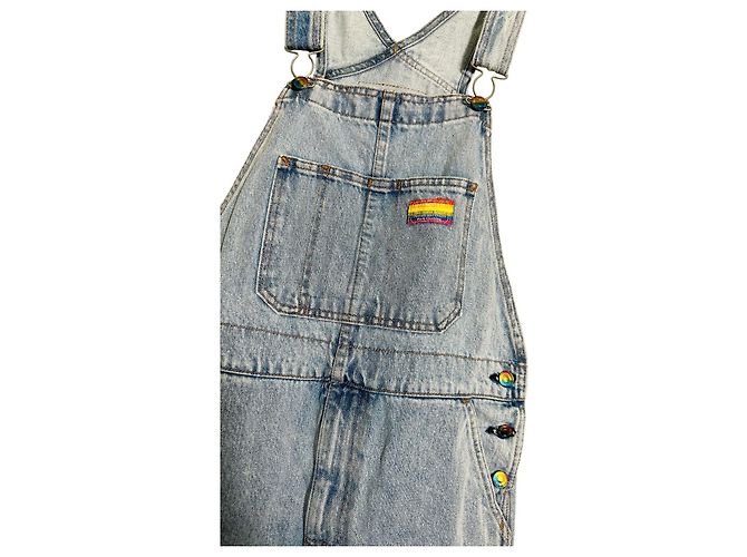 Levi's Pride Collection Salopette Corta in Denim Blu - vista 2